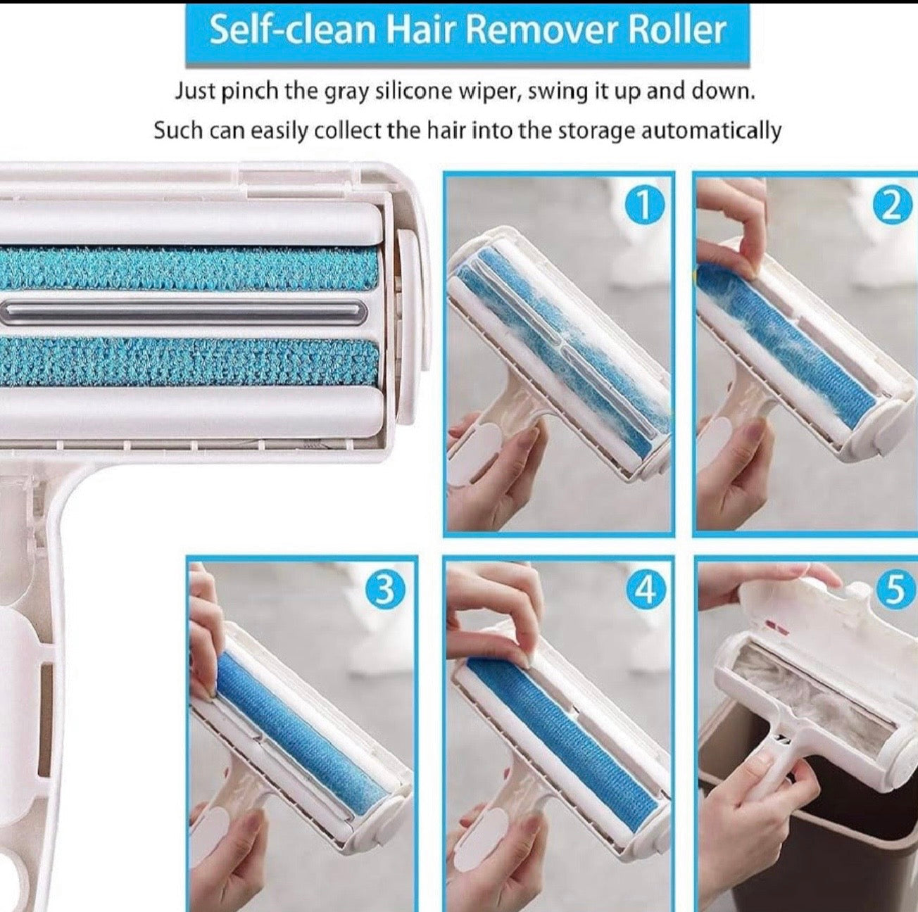 Remove Pet Hair in Seconds  (No More Mess)